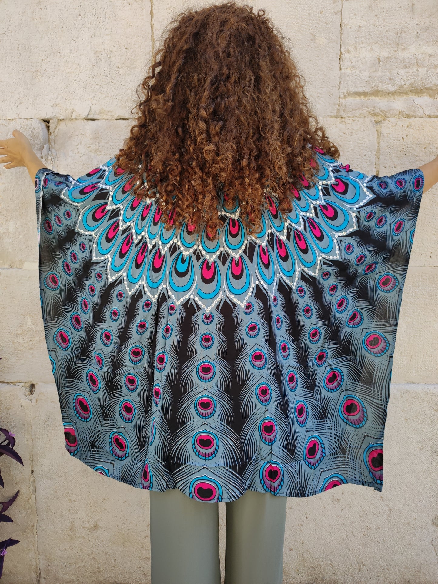 Short caftan shirt