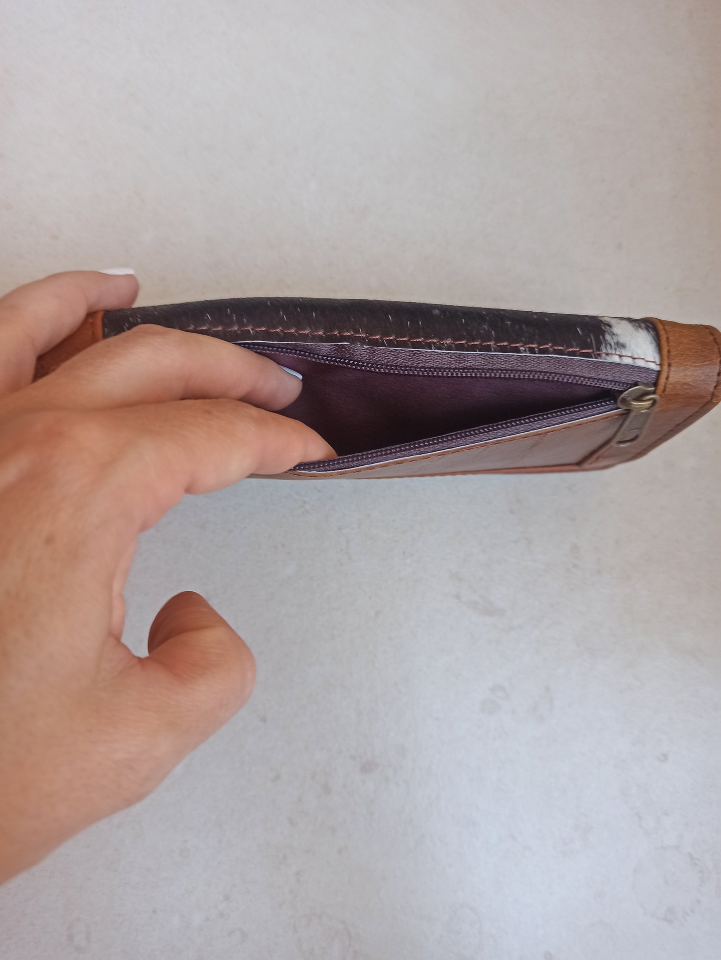 Brown leather wallet