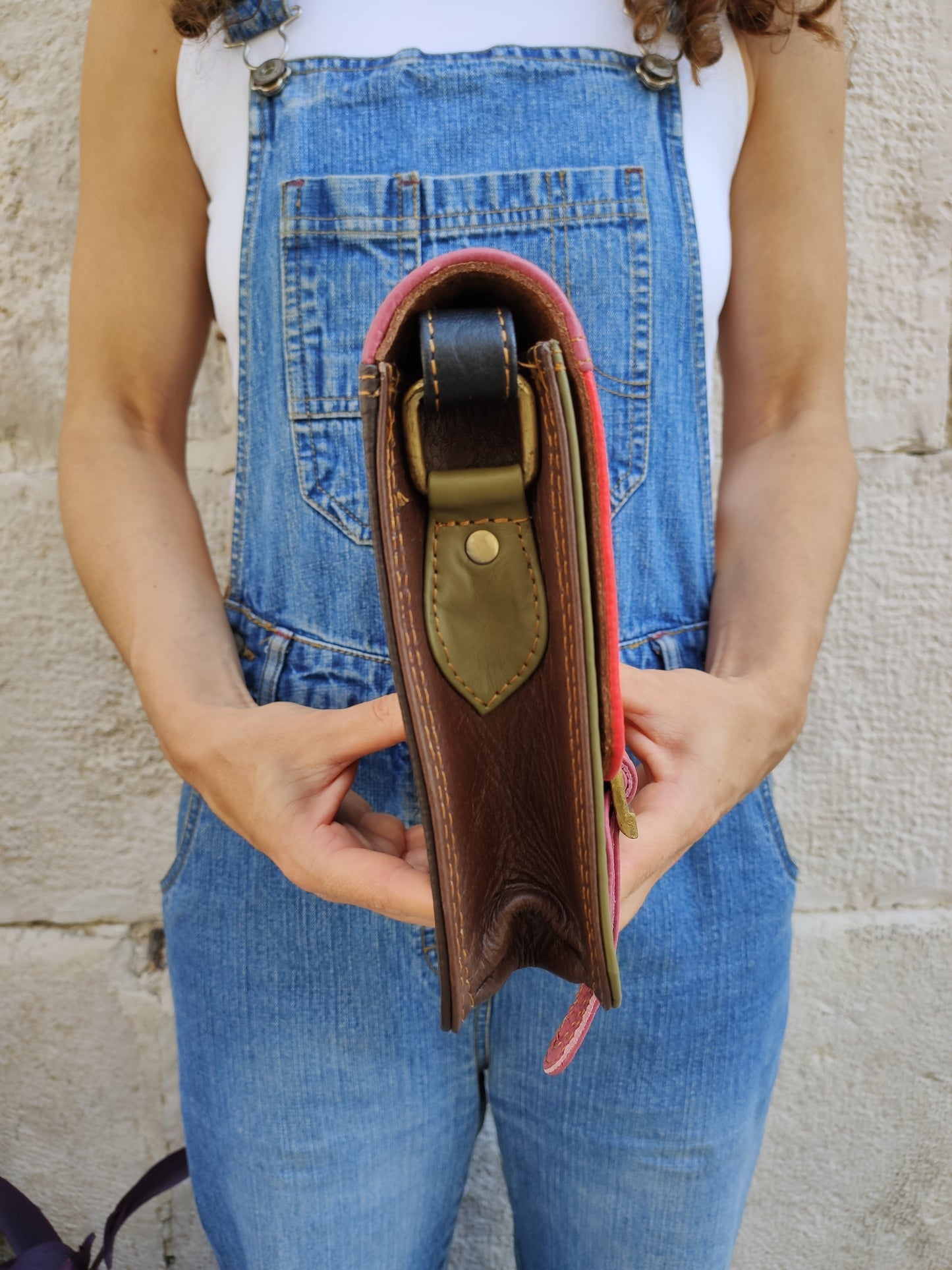 Small leather briefcase bag 5KZ