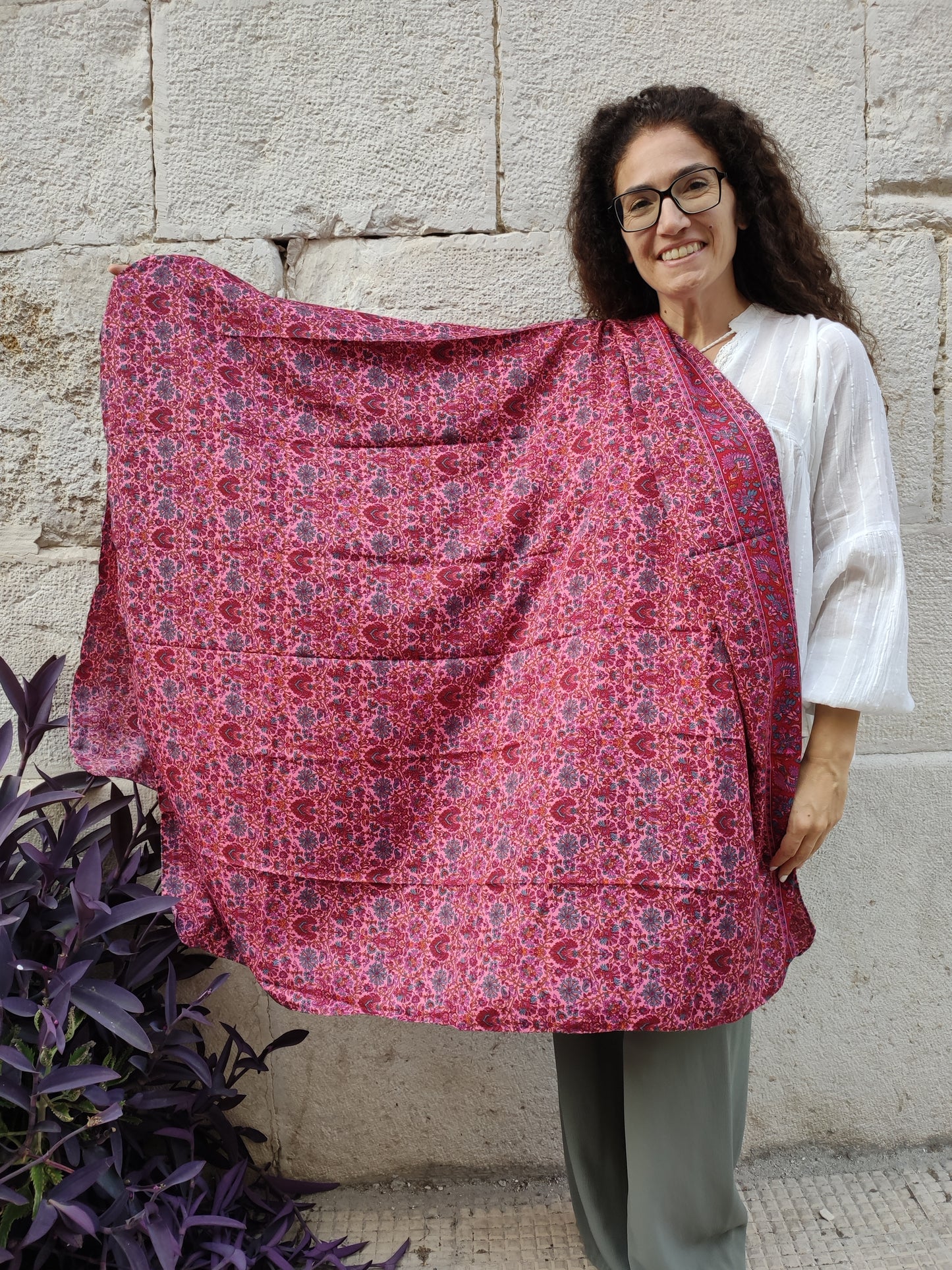 Pashmina Foulard Scarf India 180 x 100 cm n. 6