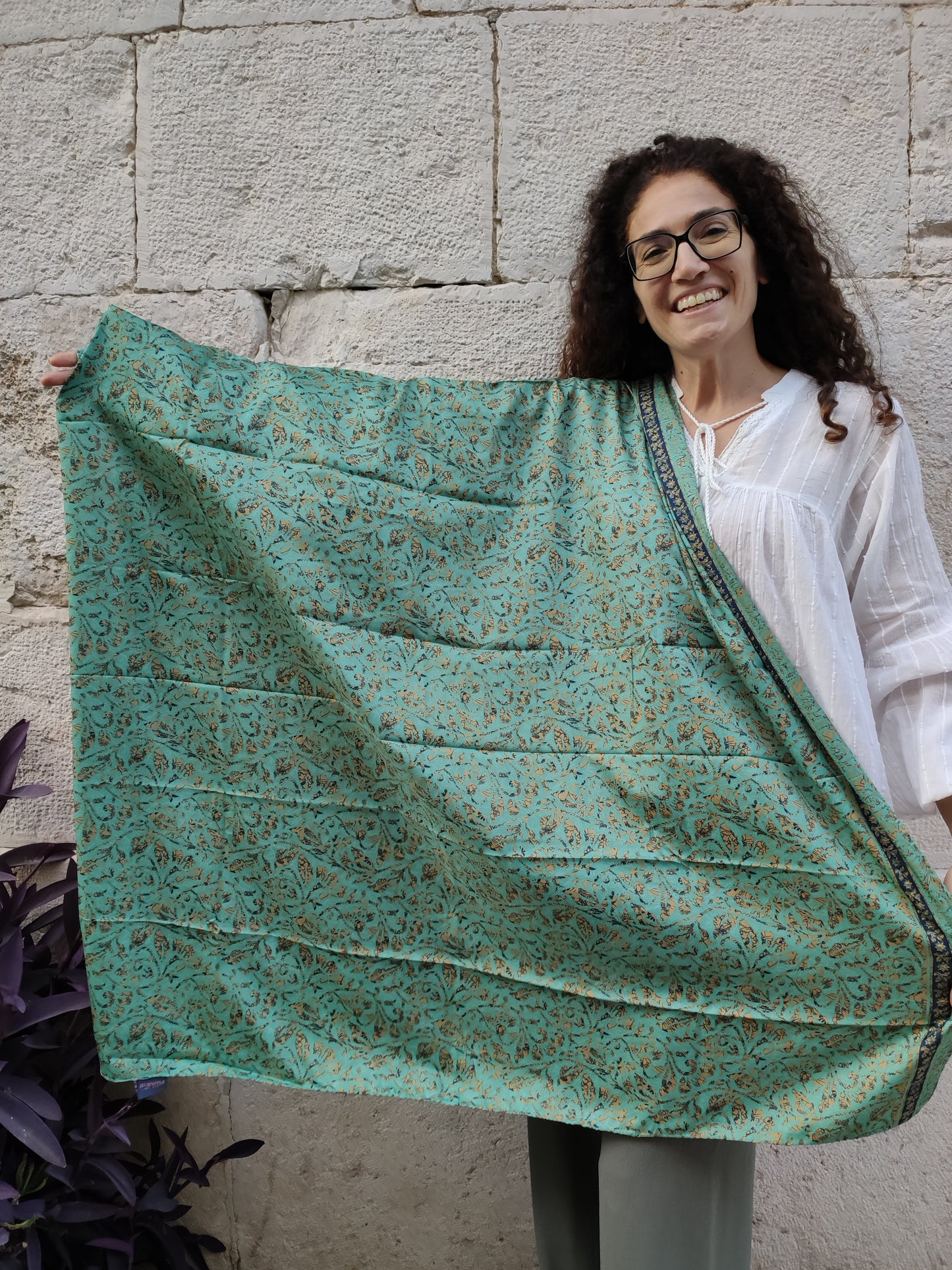 Pashmina Foulard Schal Indien 180 x 100 cm n. 11