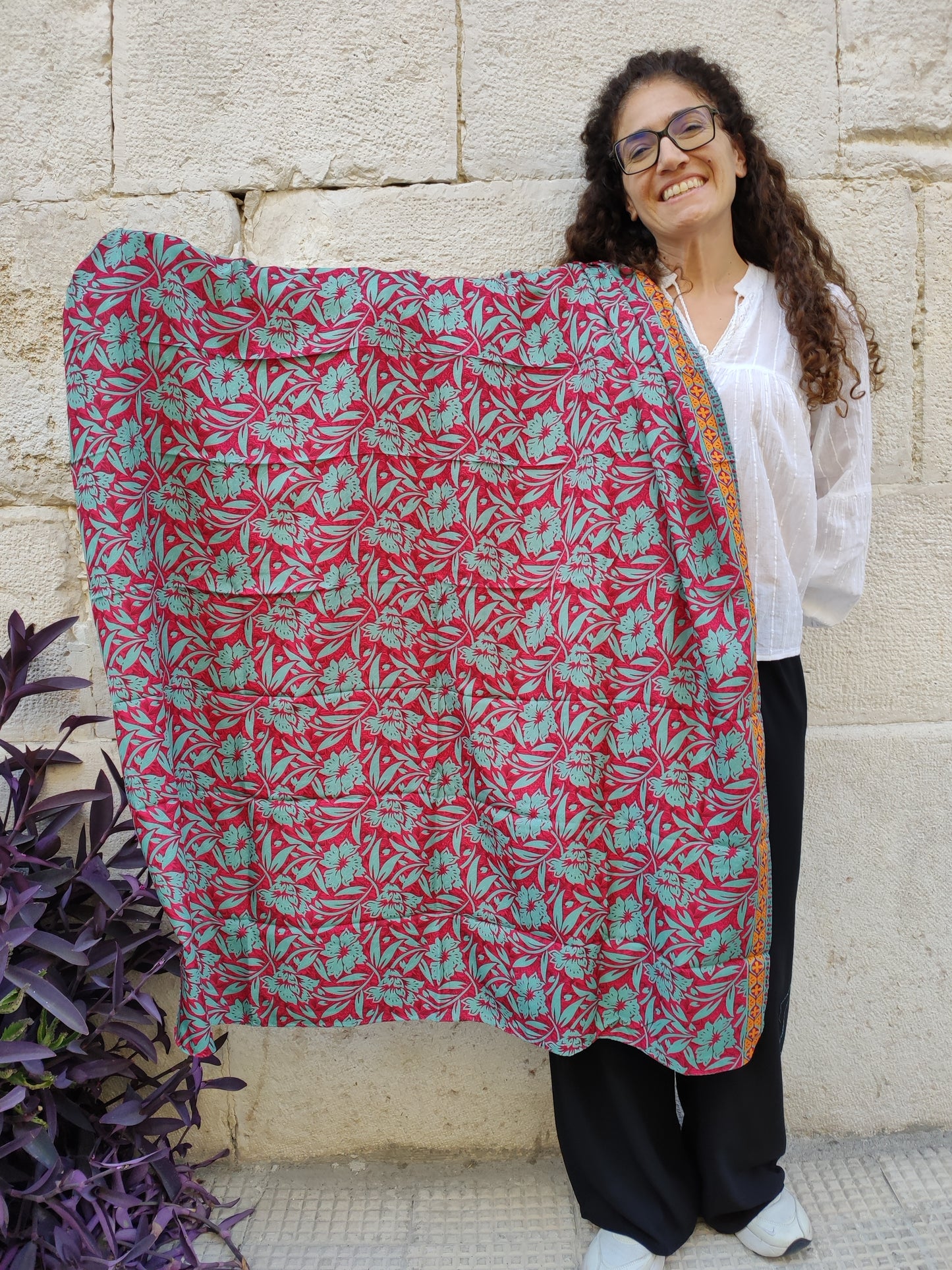 Pashmina Foulard Schal Indien 180 x 100 cm n. 13