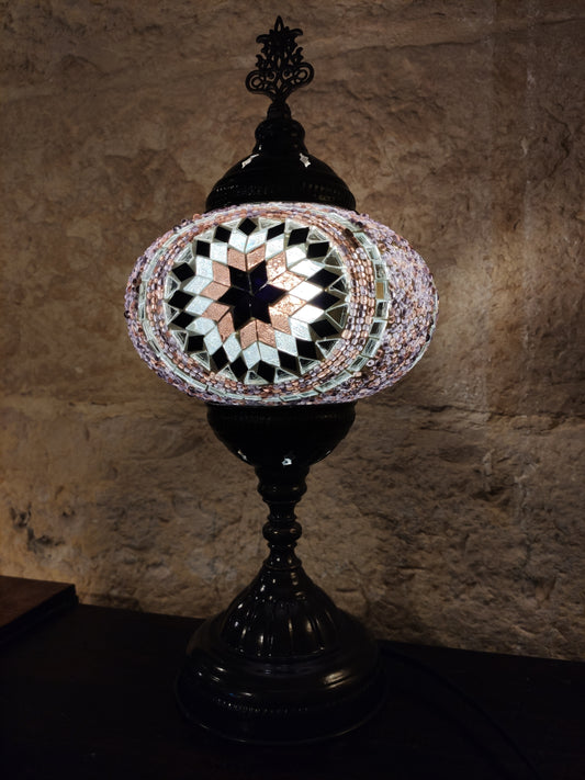 Turkish mosaic glass lamp ethnic decor 1M