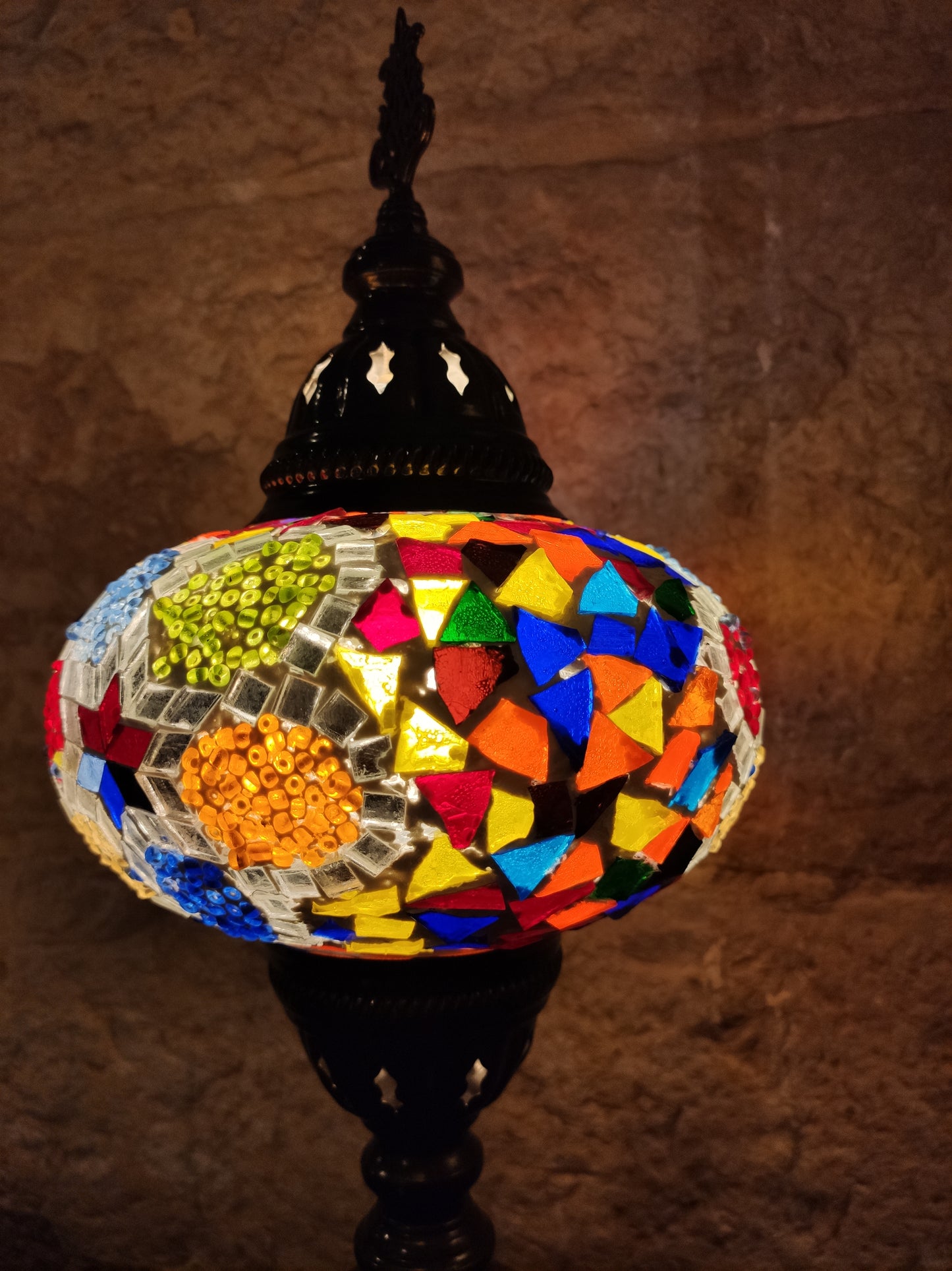 Turkish mosaic glass lamp ethnic decor 4M