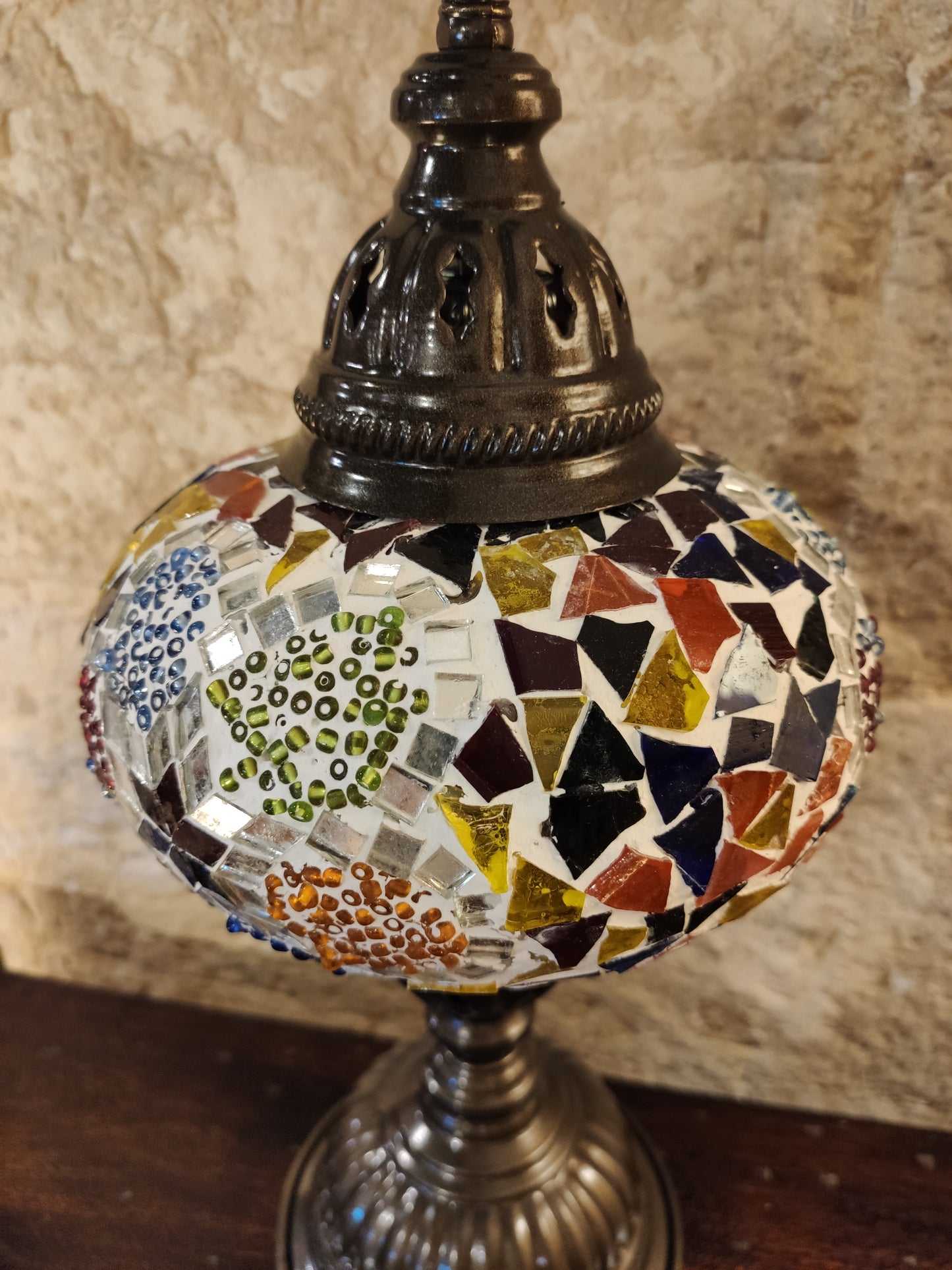 Turkish mosaic glass lamp ethnic decor 4M