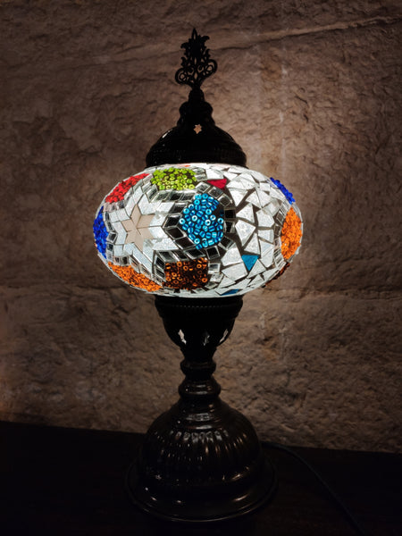 Lampada vetro mosaico turca arredamento etnico – UPANISAD