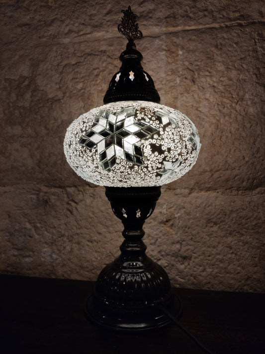 Turkish mosaic glass lamp for ethnic decor 10M