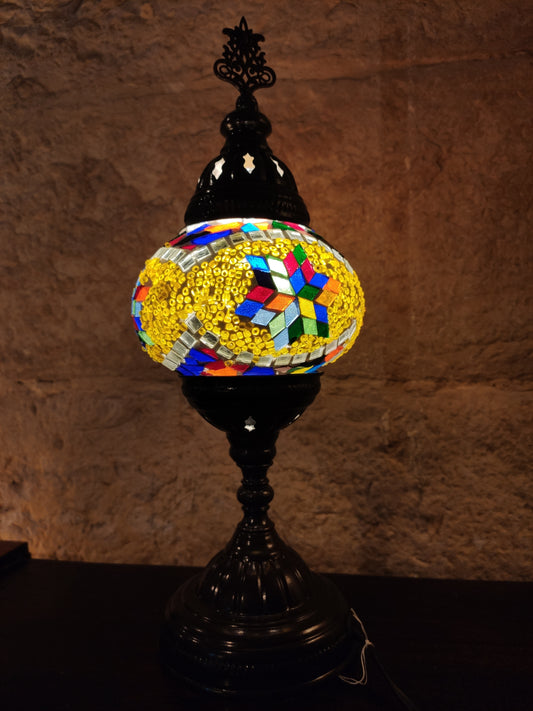 Turkish mosaic glass lamp ethnic decor 7P