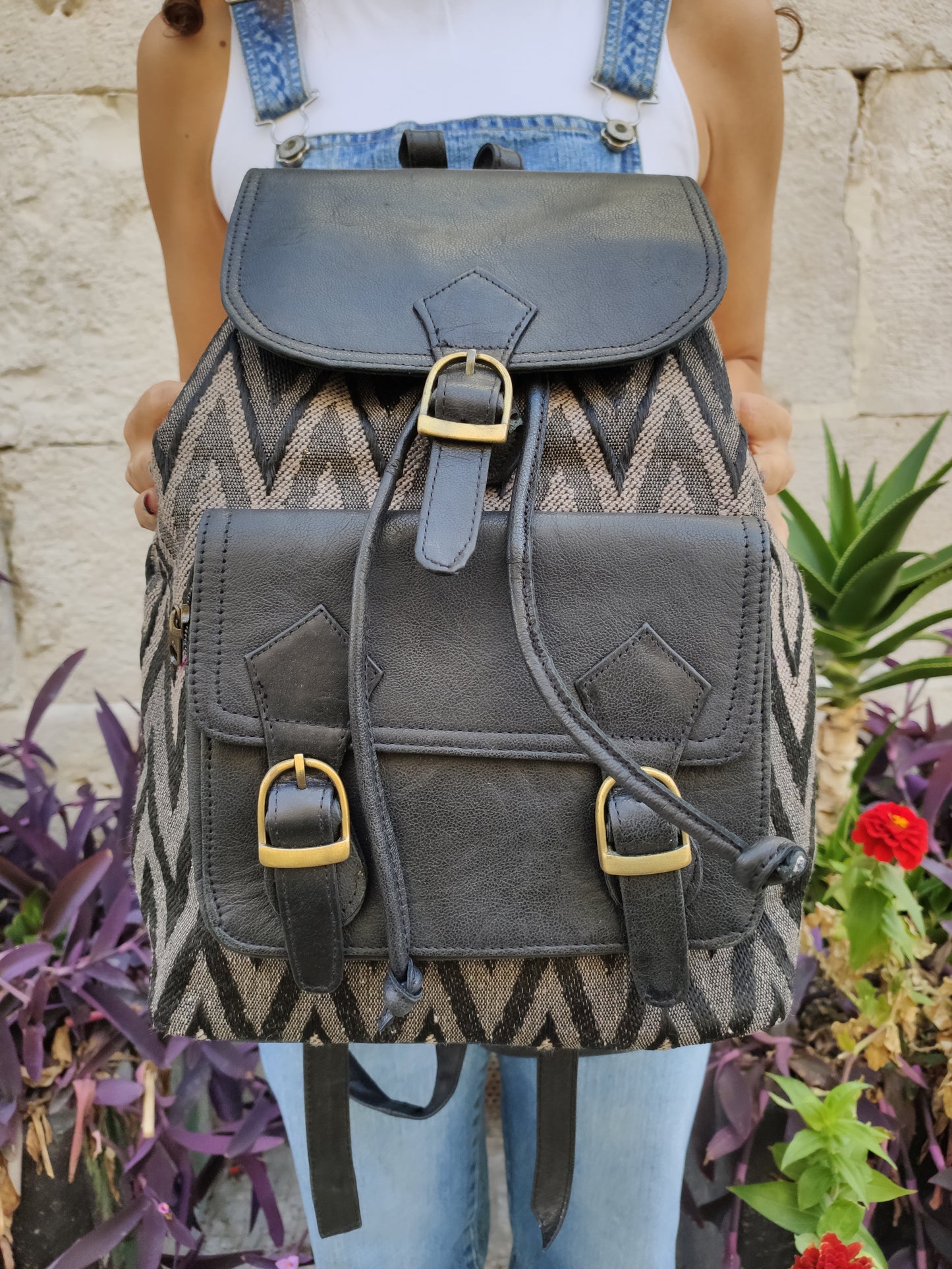 5TA leather backpack