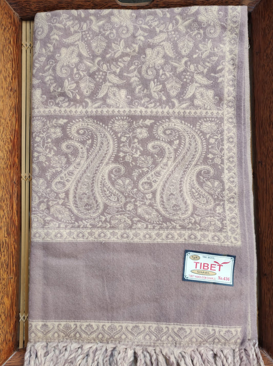 Pashmina-Schaldecke aus 100 % warmer Yakwolle Tibet 20N