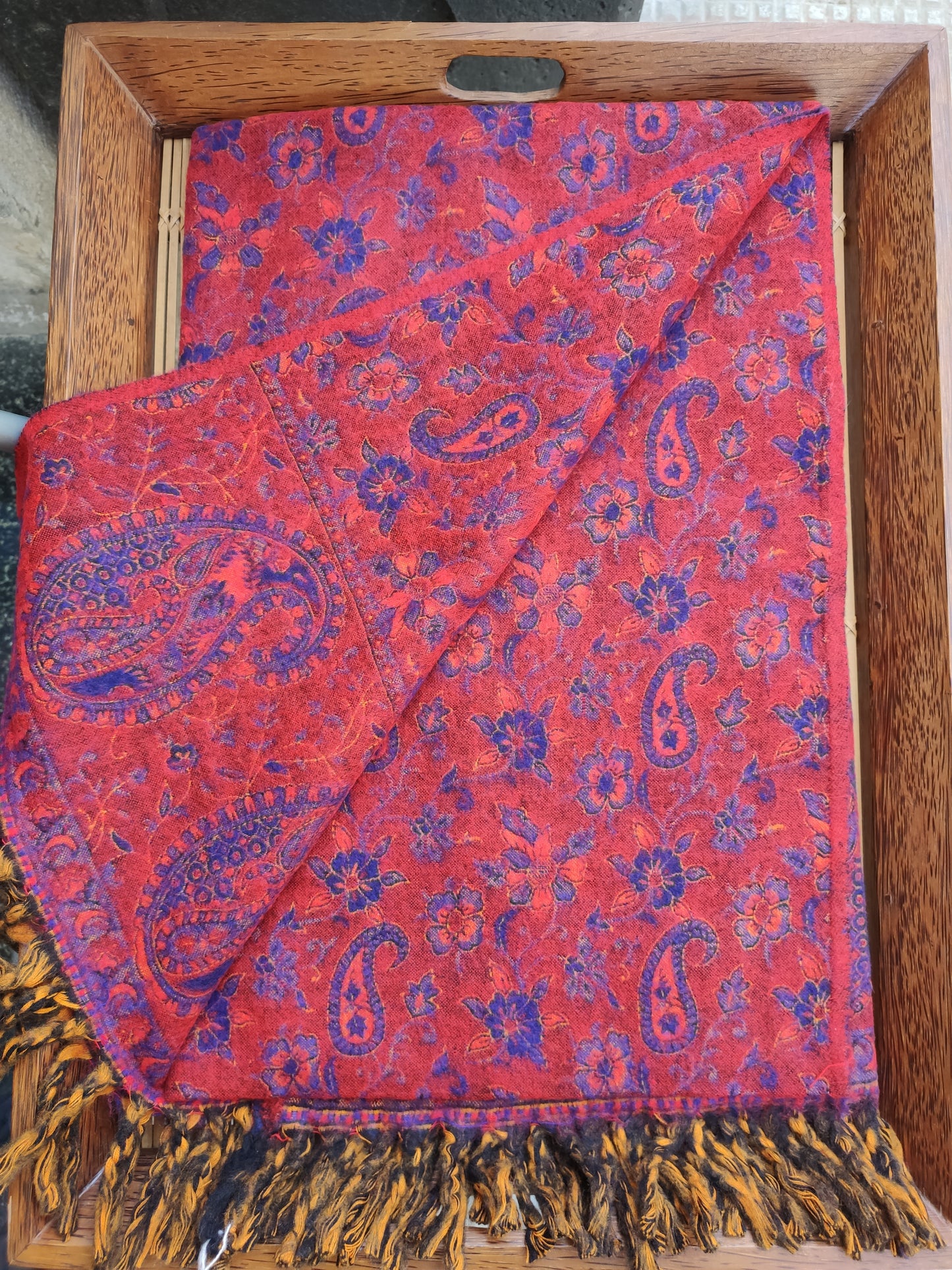 Pashmina shawl blanket 100% warm Tibet Yak wool 18T