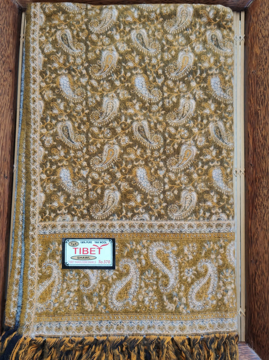 Warm Tibet Yak Wool Blanket Pashmina Shawl 26T