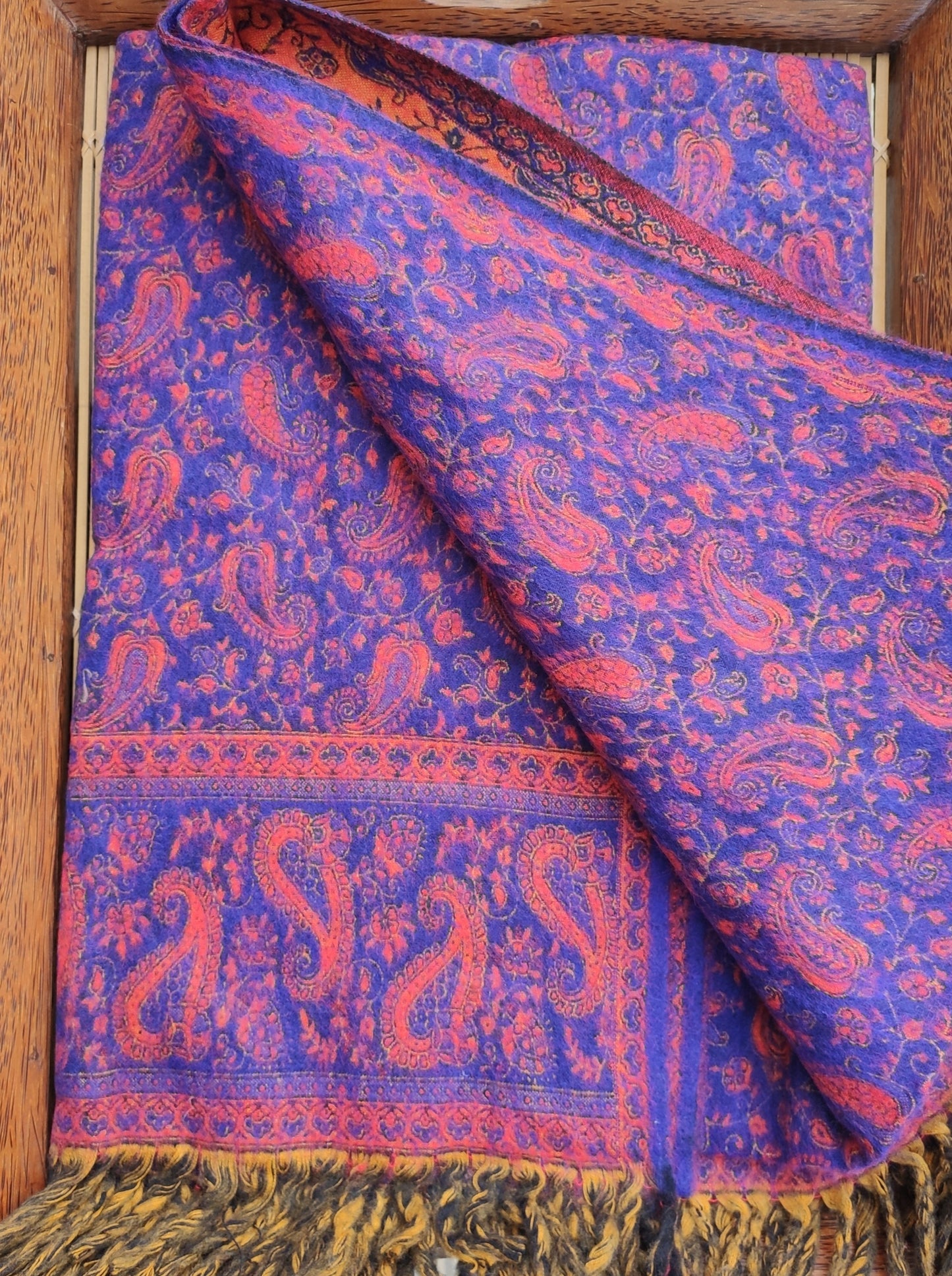 Pashmina shawl blanket 100% warm Yak wool Tibet 40T