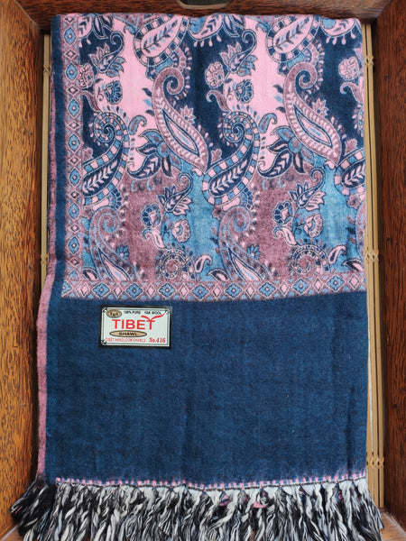 Pashmina shawl blanket 100% warm Yak wool Tibet 50R