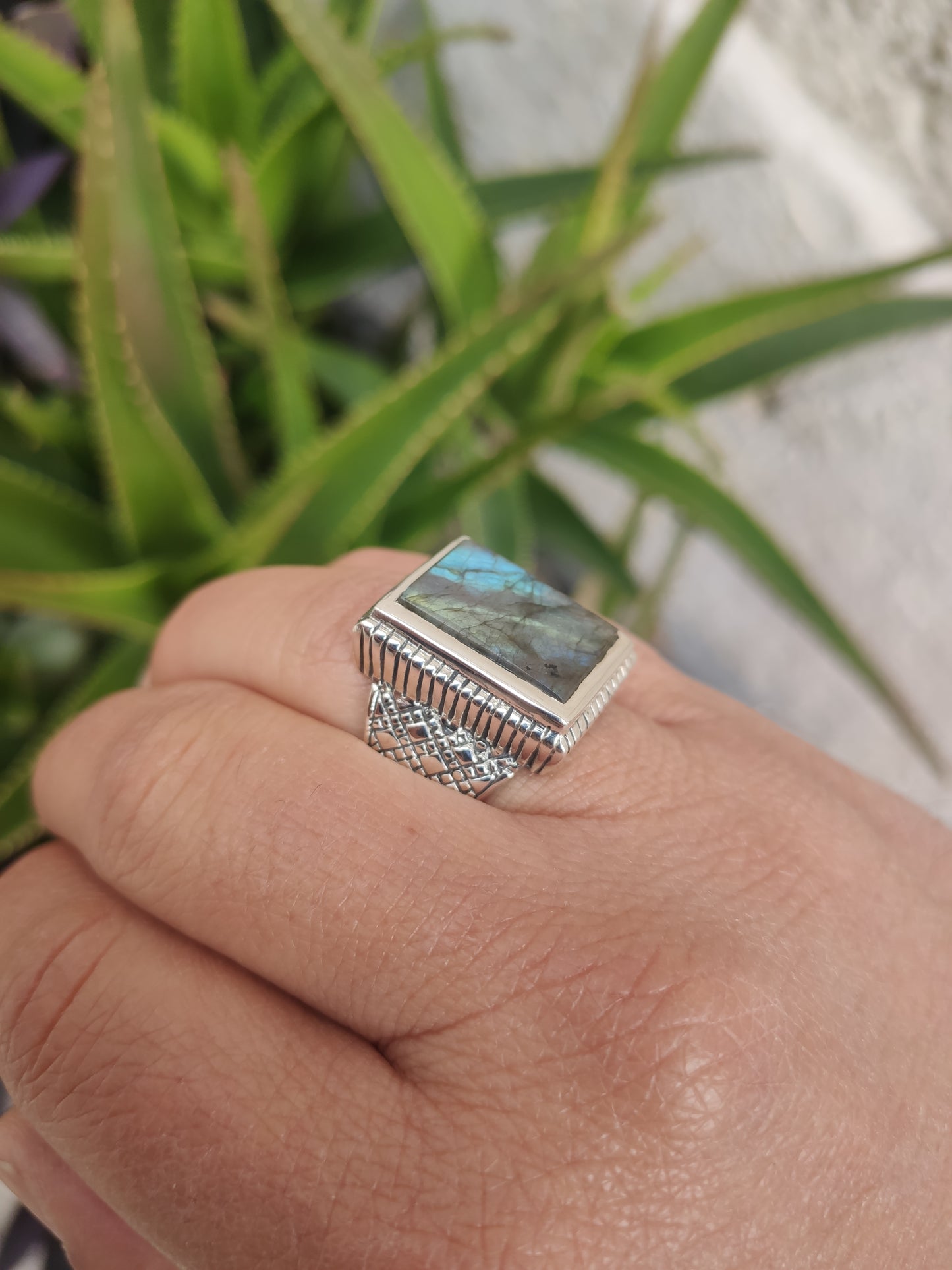 Men's ring 925 silver TURQUOISE U11