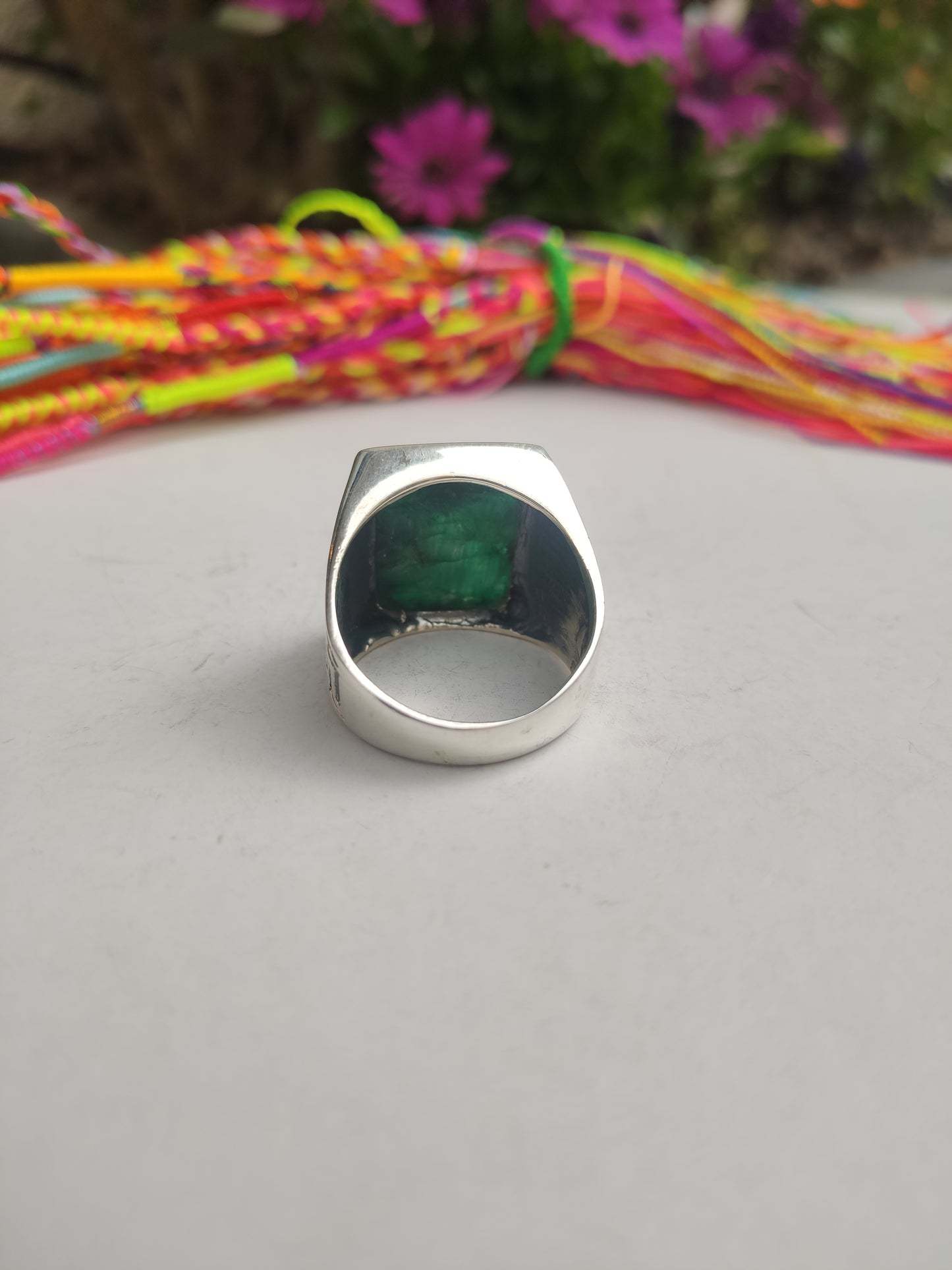 Men's ring 925 silver TURQUOISE U11