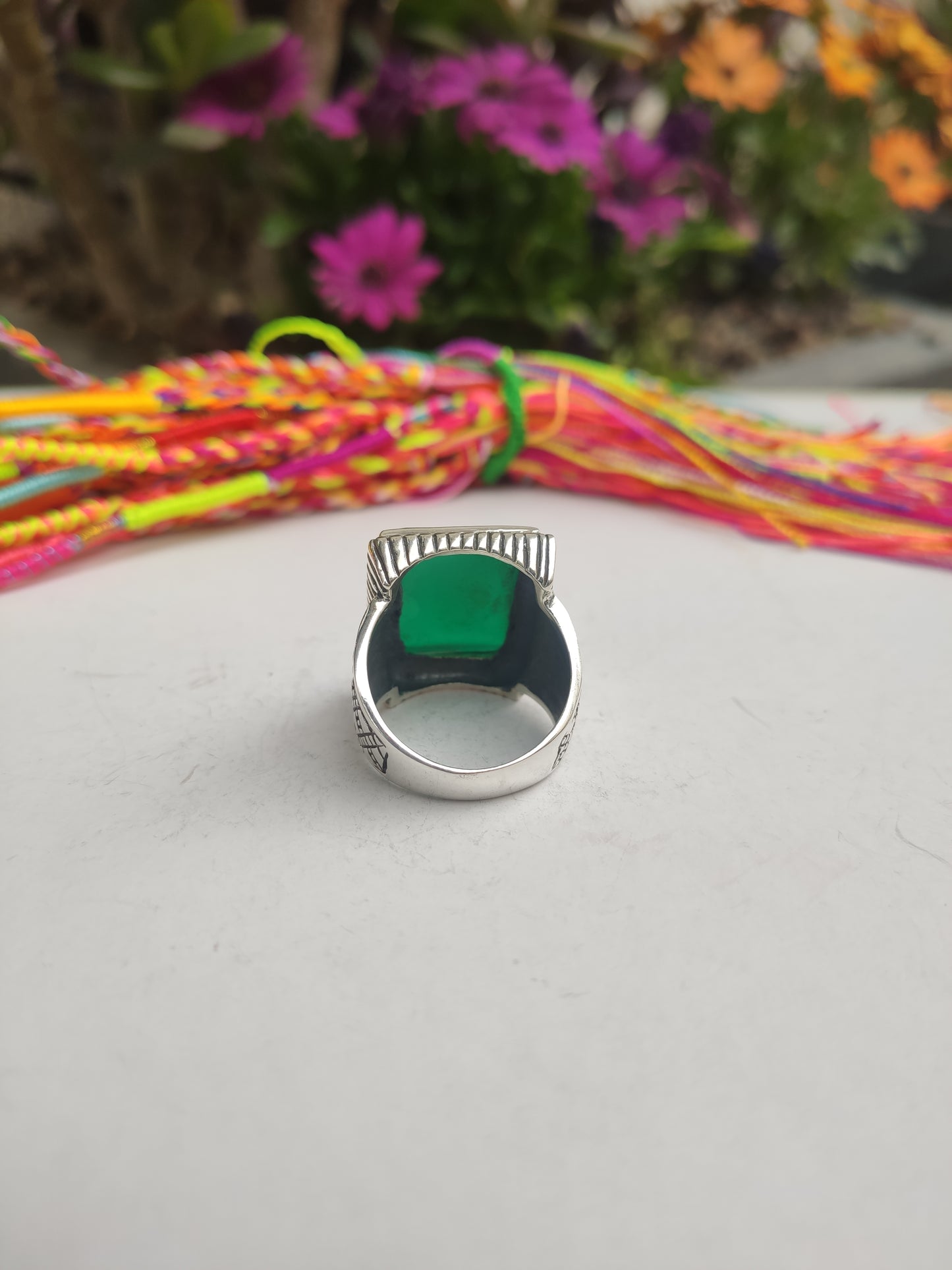 Men's ring 925 silver TURQUOISE U11