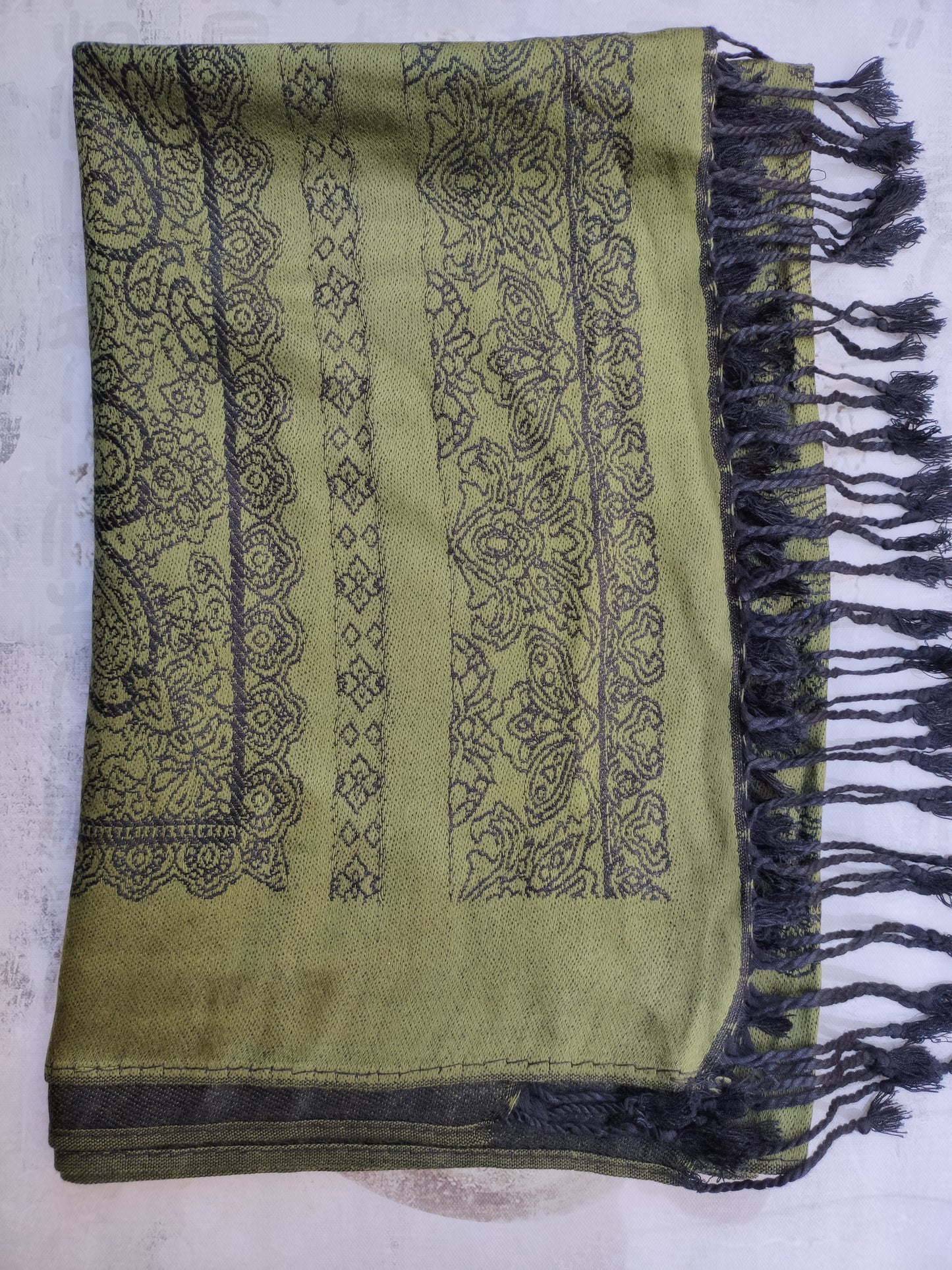 Pashmina Foulard Scarf Silk 100% India 195X75 60 cm