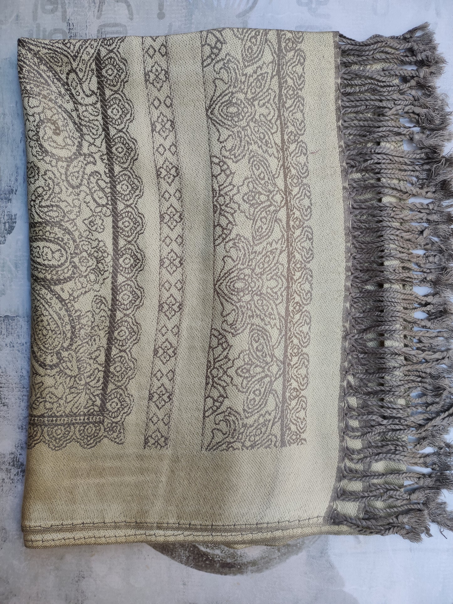 Pashmina Foulard Scarf Silk 100% India 195X75 60 cm