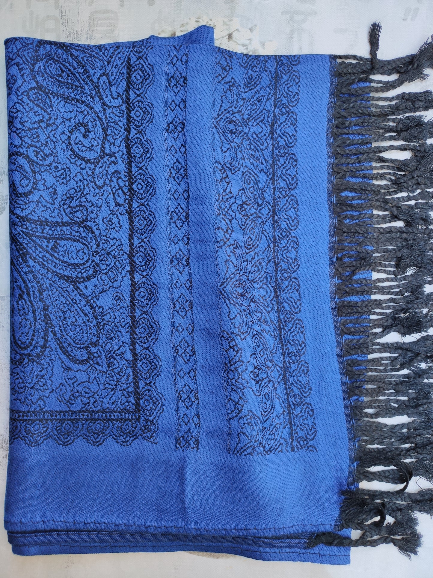 Pashmina Foulard Scarf Silk 100% India 195X75 60 cm