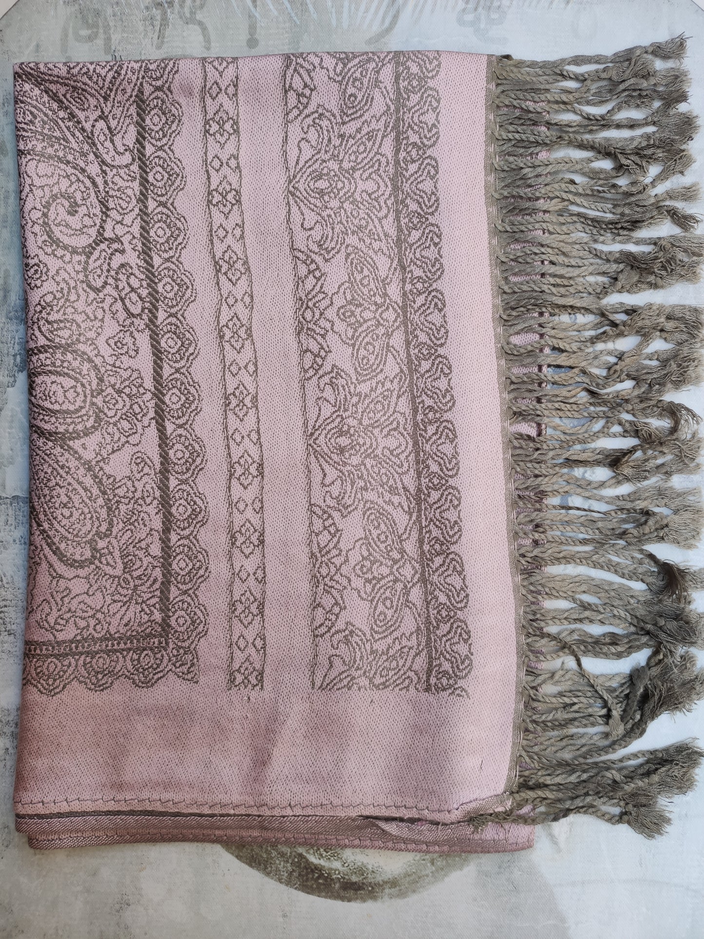 Pashmina Foulard Scarf Silk 100% India 195X75 60 cm