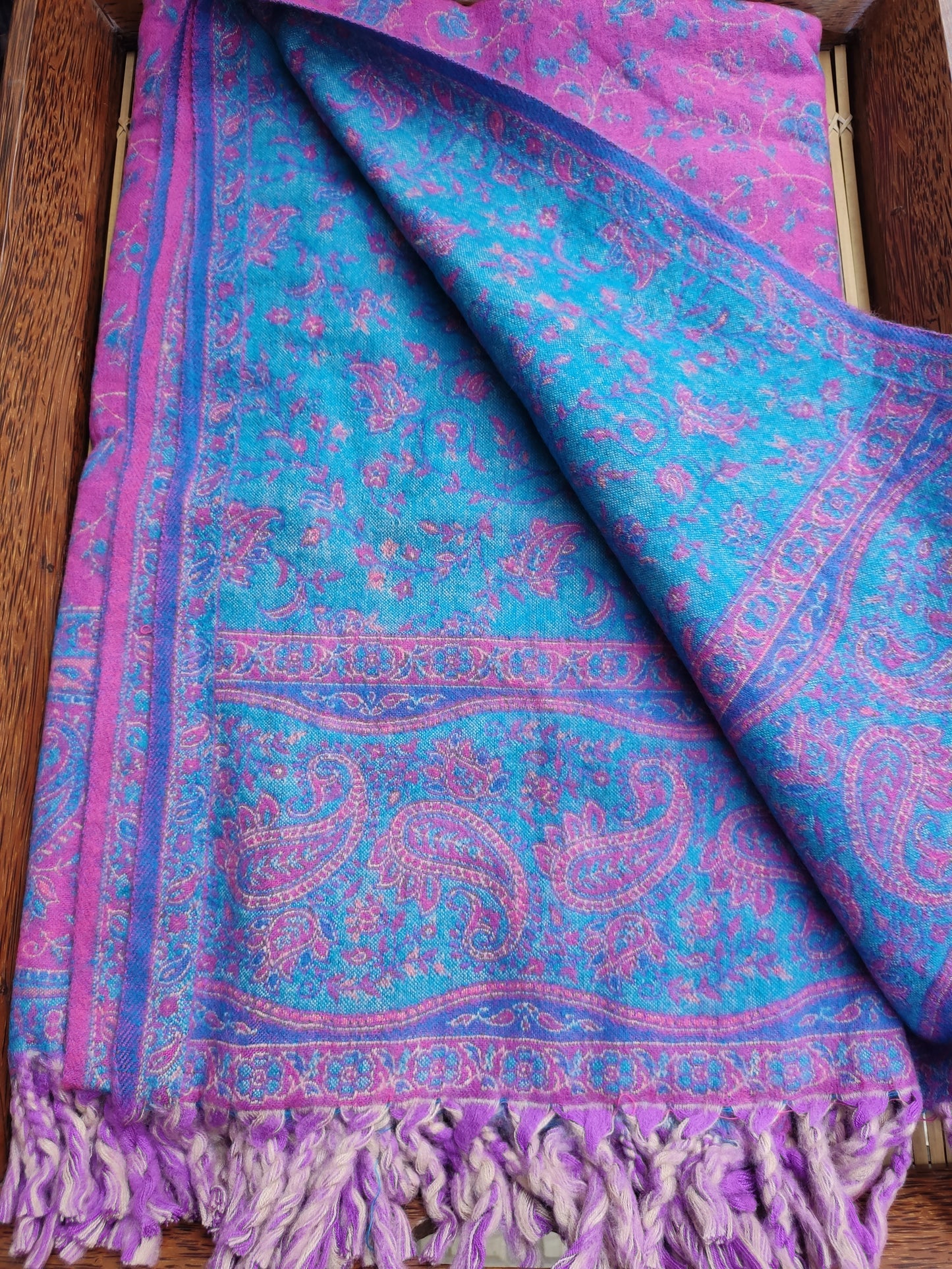 Pashmina shawl blanket 100% warm Yak wool Tibet 50R