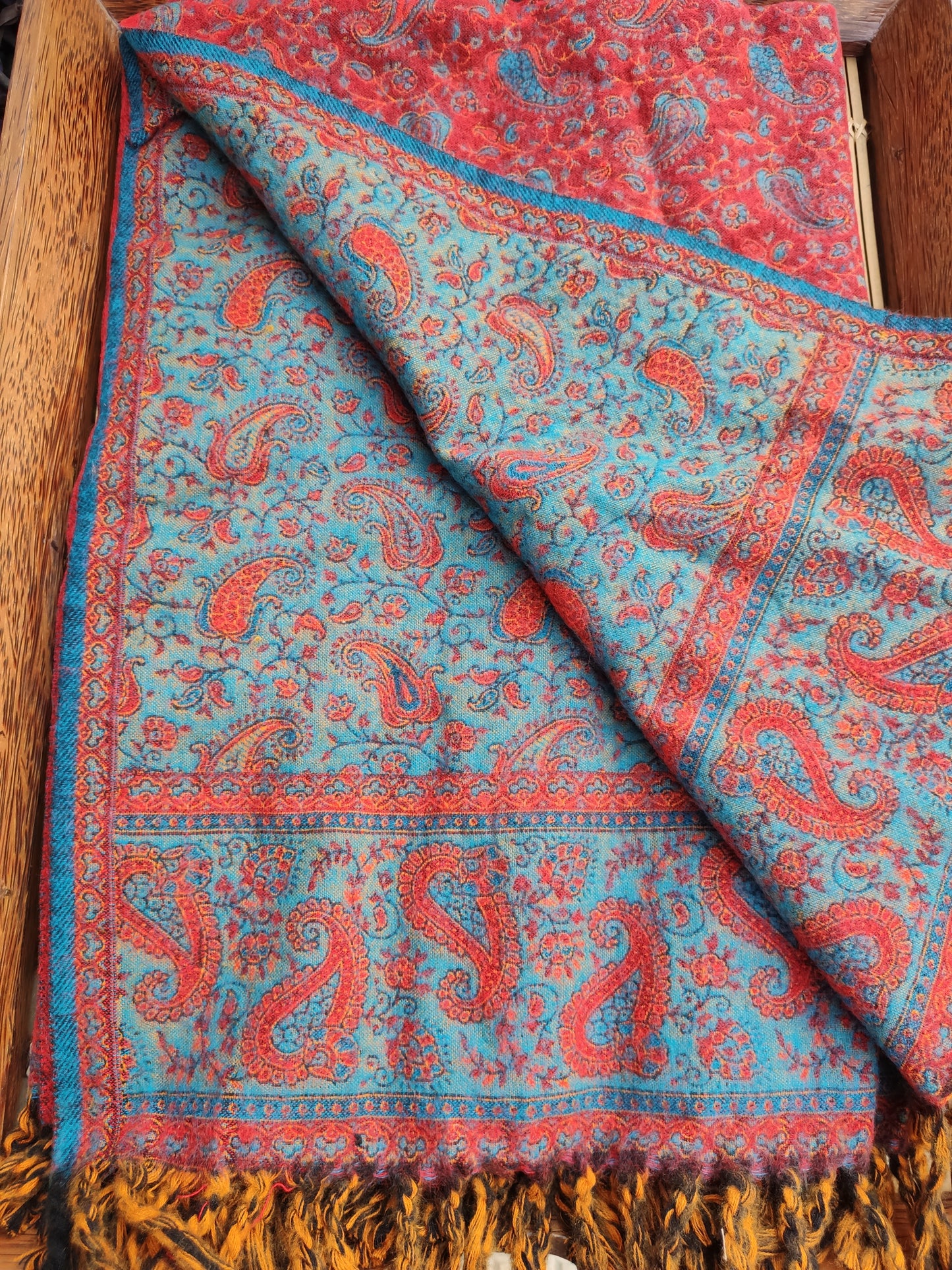 Pashmina shawl blanket 100% warm Yak wool Tibet 50R