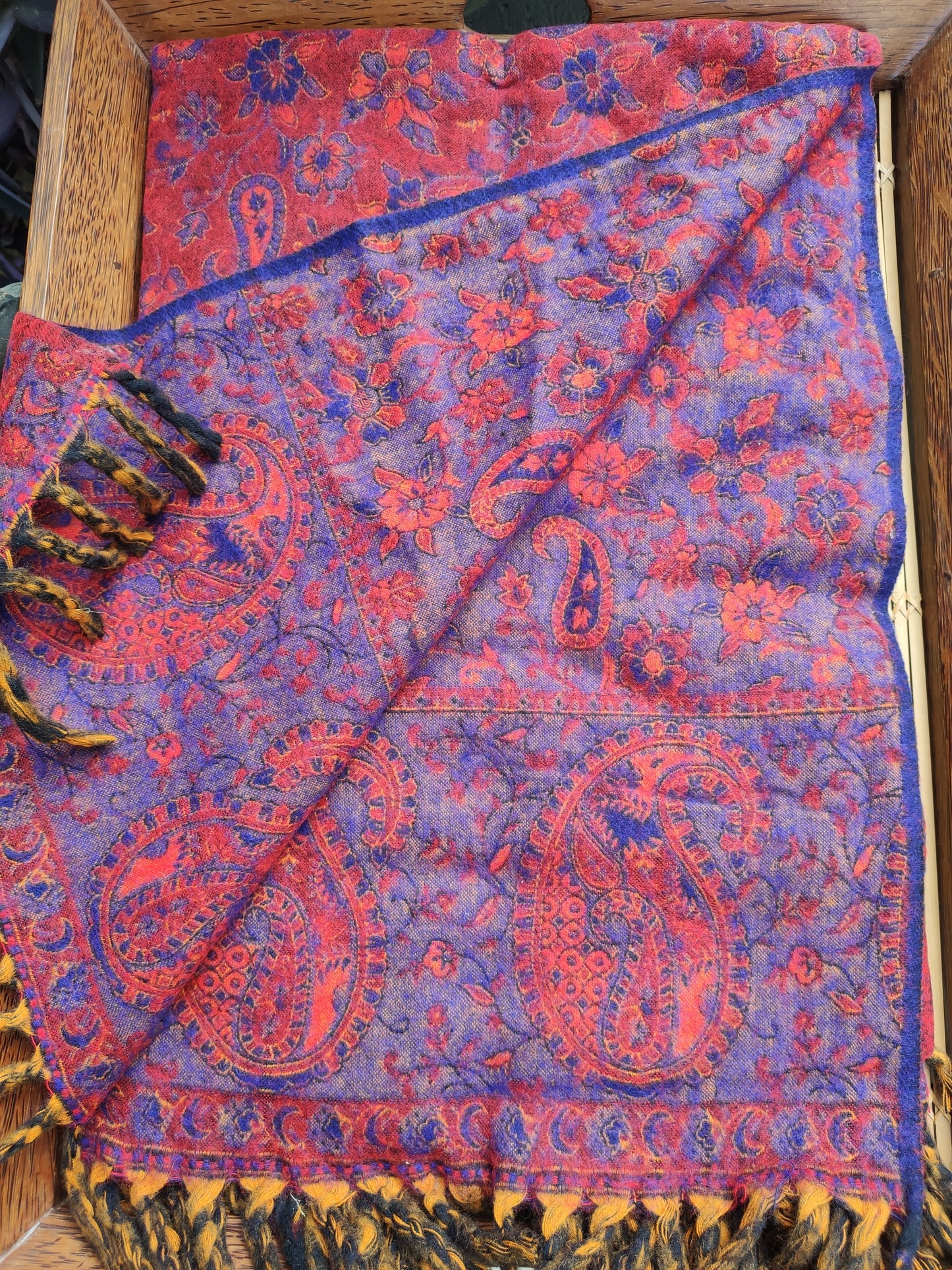 Pashmina shawl blanket 100% warm Yak wool Tibet 50R