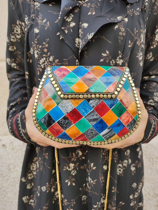 Kleine starre Vintage-Tasche