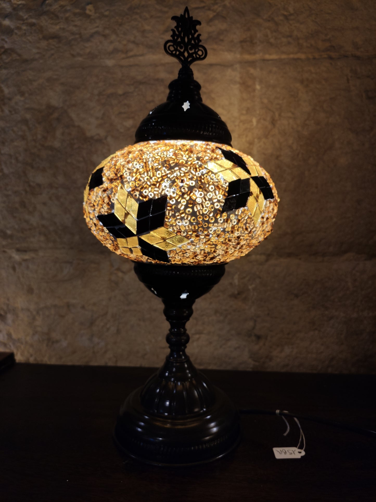 Turkish mosaic glass lamp for ethnic decor 10M