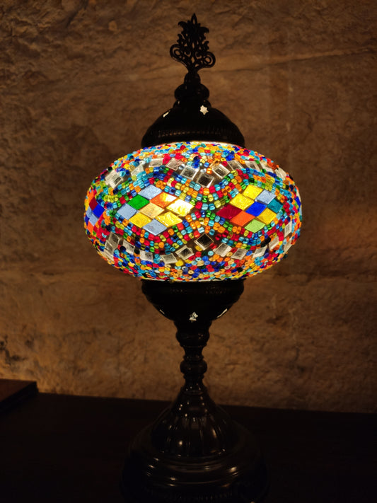 Türkische Mosaikglaslampe für ethnisches Dekor 10M