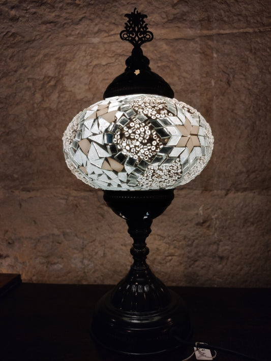 Turkish mosaic glass lamp for ethnic decor 10M