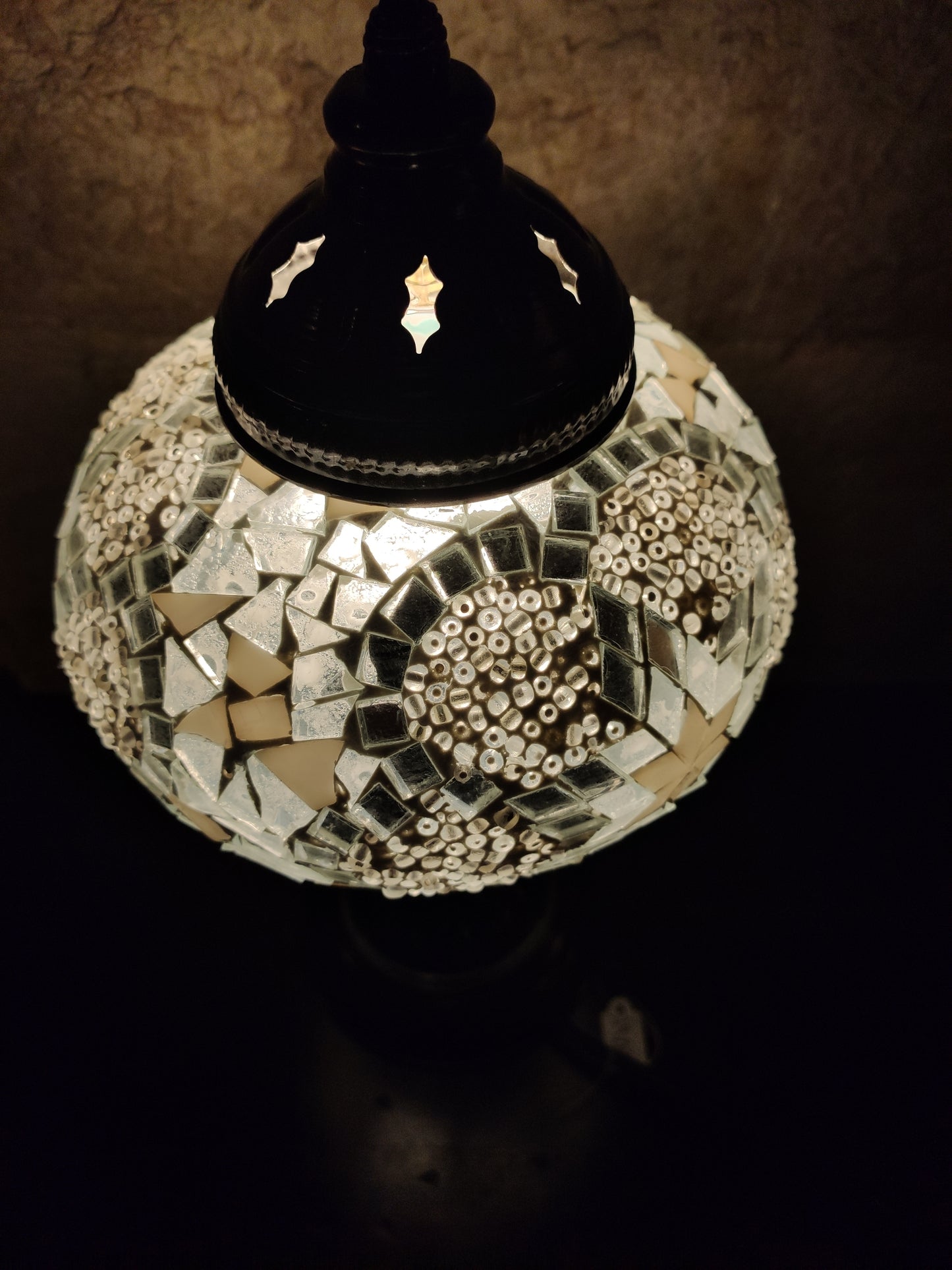 Turkish mosaic glass lamp for ethnic decor 10M