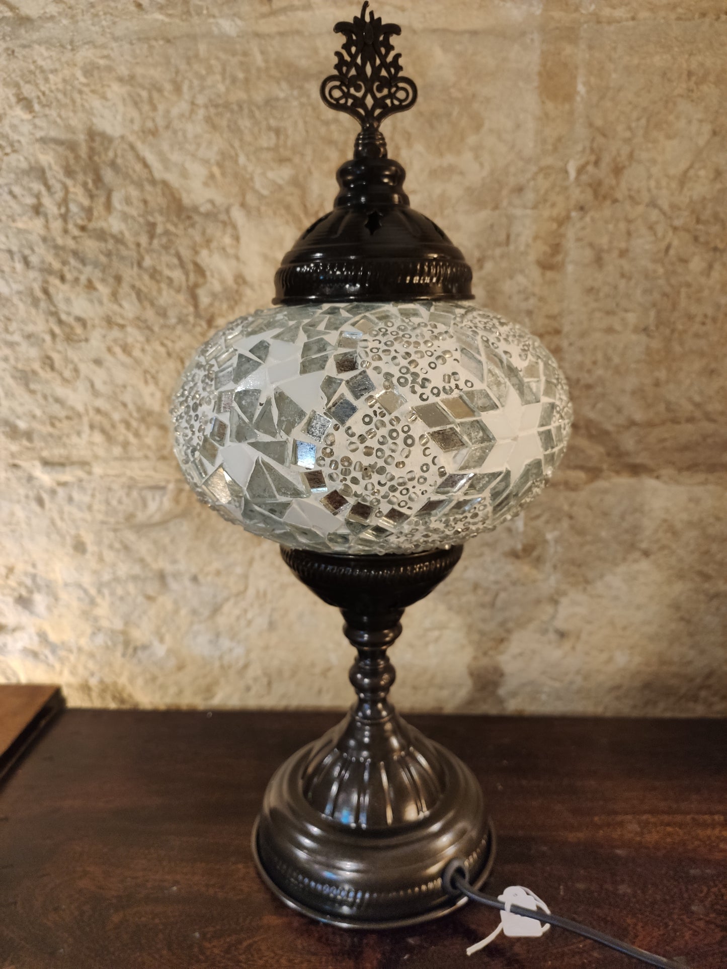 Turkish mosaic glass lamp for ethnic decor 10M