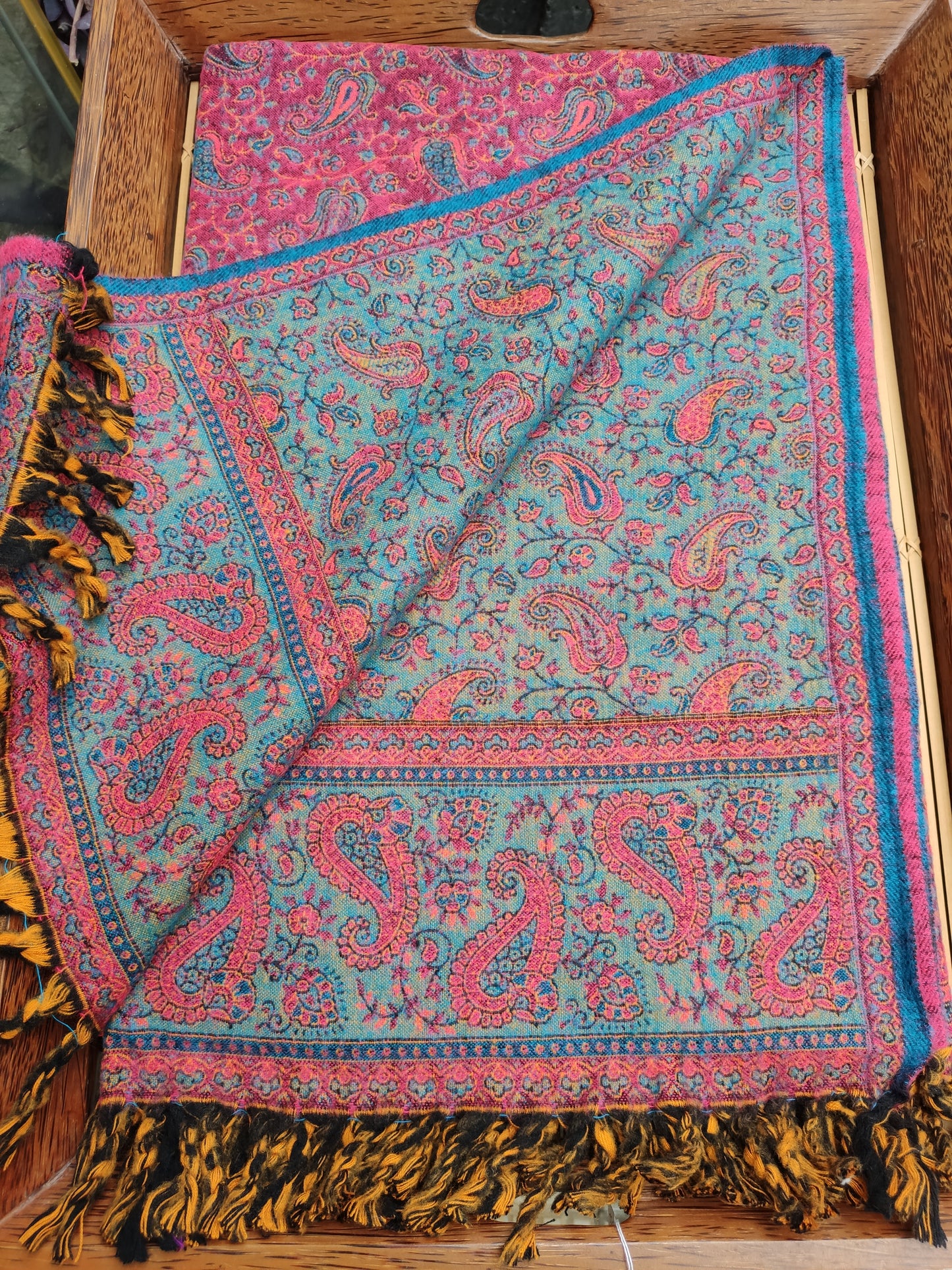 Pashmina shawl blanket 100% warm Yak wool Tibet 50R