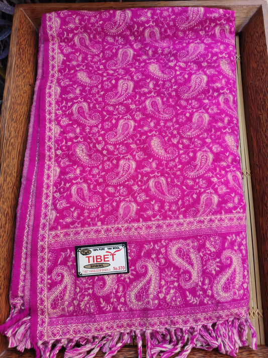 Pashmina shawl blanket warm Yak wool Tibet 50R