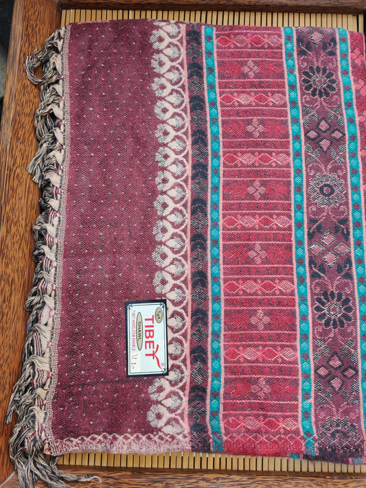 Pashmina shawl blanket warm Yak wool Tibet 50R