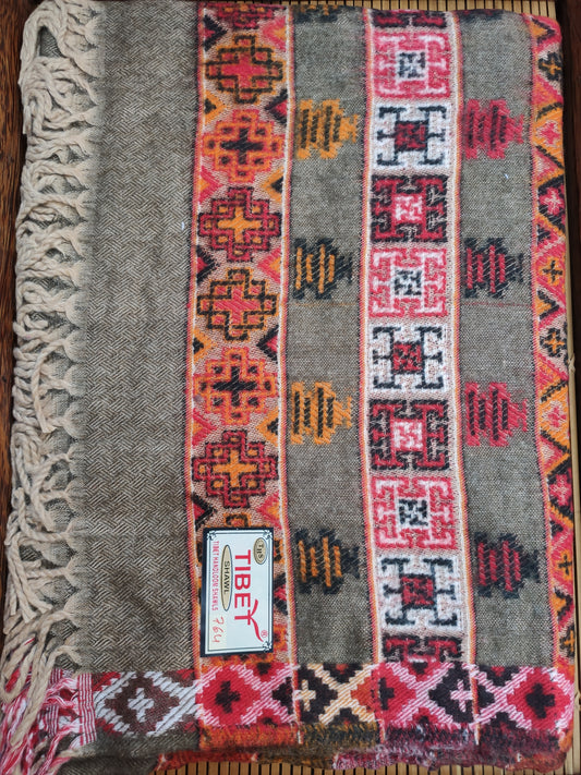 Pashmina shawl blanket warm Yak wool Tibet 50R