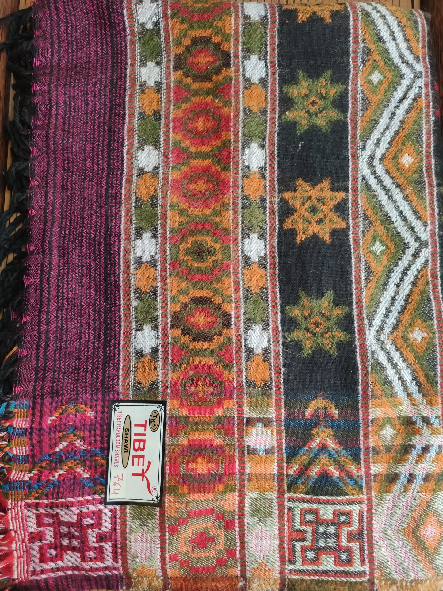 Scialle Pashmina coperta lana di Yak calda Tibet 23C