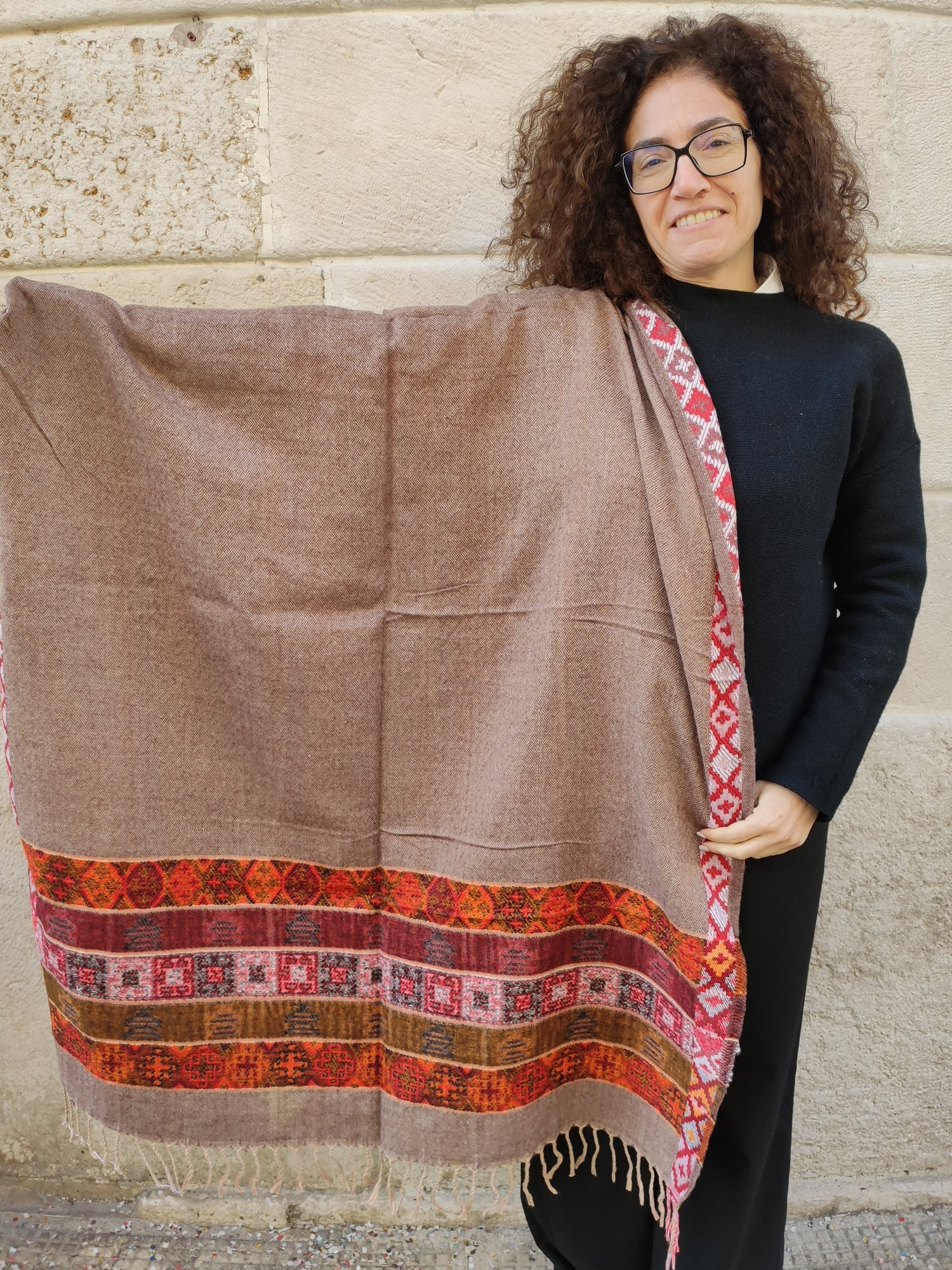 AFGHAN PATOO BLANKET WOOL SHAWL PATU SCARF WRAP HEAVY KAMBAL MENS WOMENS CHADAR - Foto 6