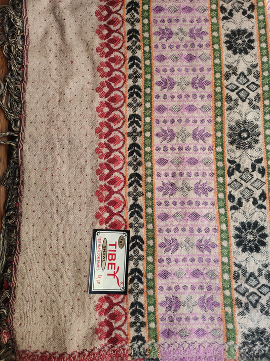 Pashmina shawl blanket warm Yak wool Tibet 50R