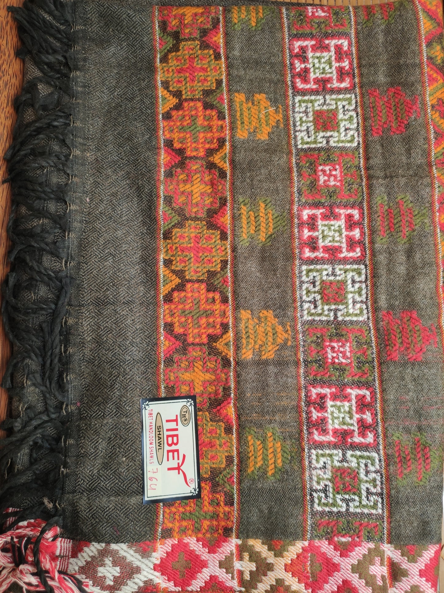 Pashmina shawl blanket 100% warm Yak wool Tibet 50R