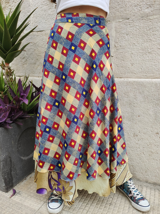 Double-sided wheel wallet skirt 109NG