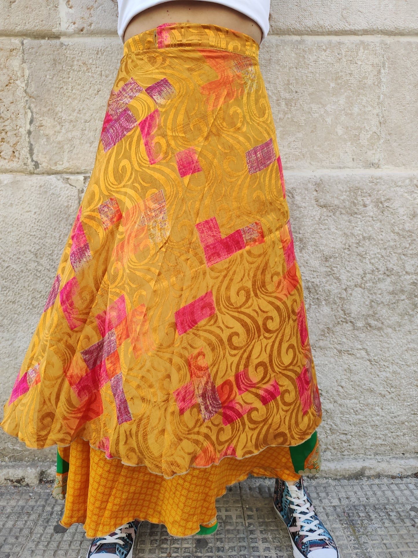 Gonna portafoglio ruota double-face 147F Difettata