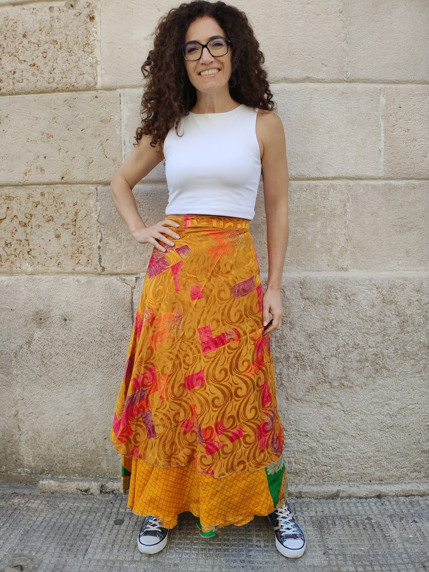 Gonna portafoglio ruota double-face 147F Difettata