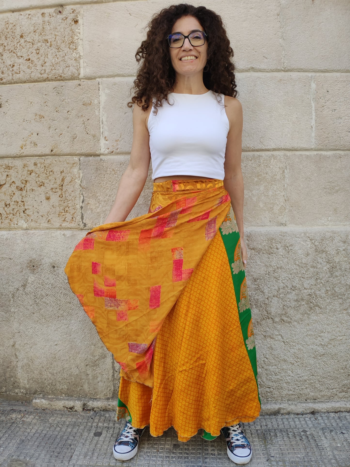 Gonna portafoglio ruota double-face 147F Difettata