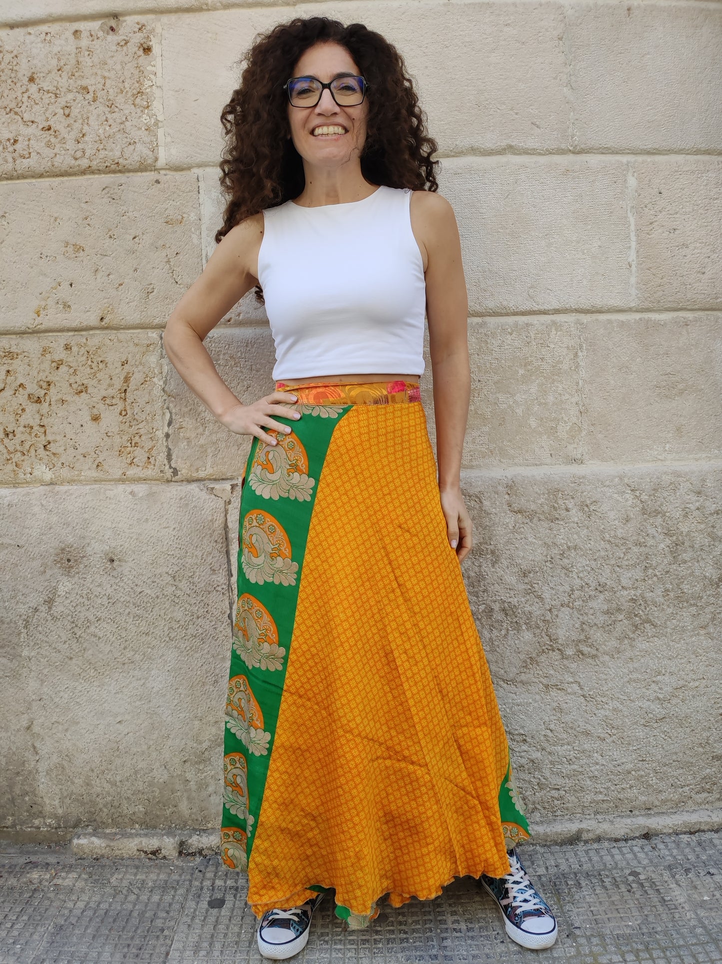 Gonna portafoglio ruota double-face 147F Difettata