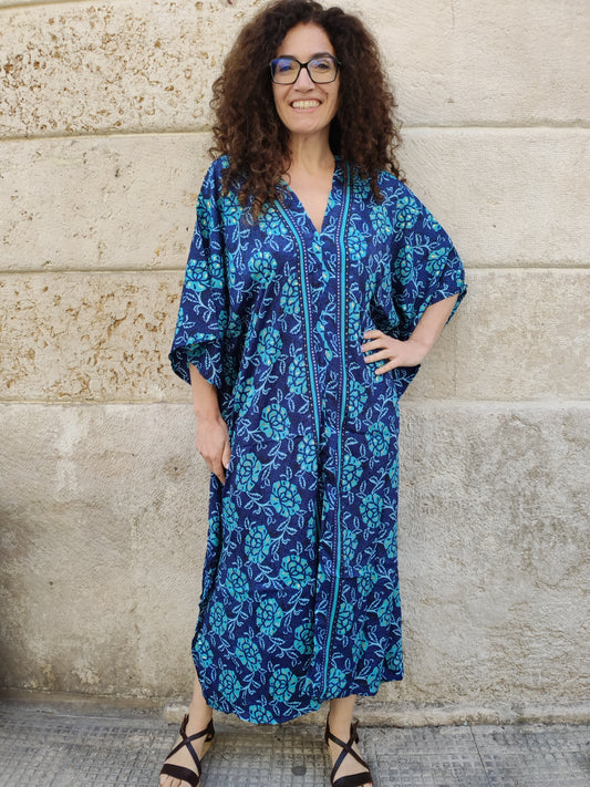 Blue Kaftan One Size A17