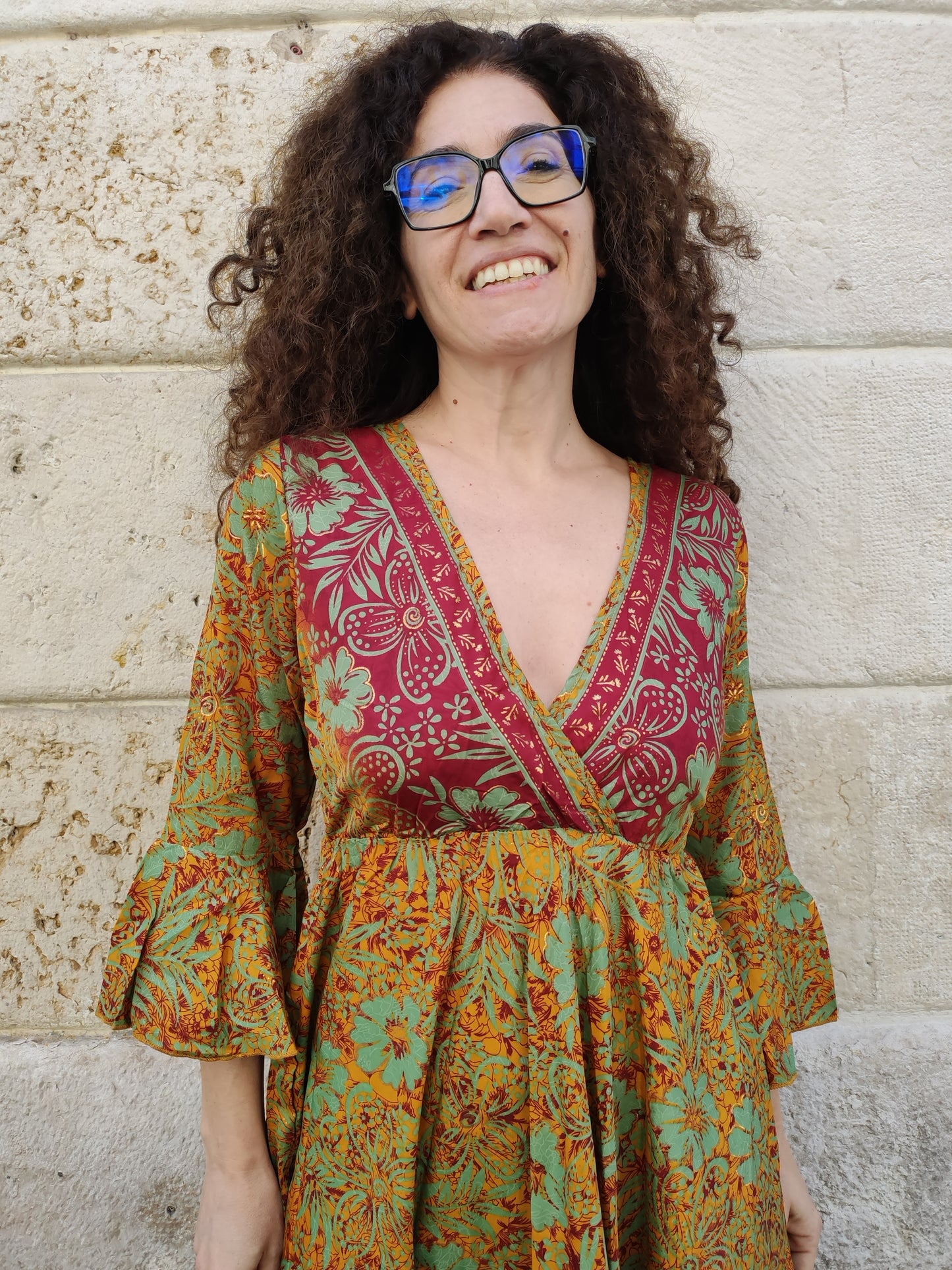 Long dress 3/4 sleeves Size S/M A18