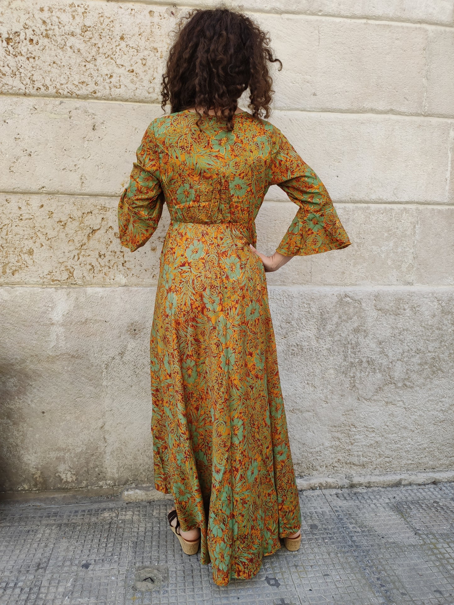 Long dress 3/4 sleeves Size S/M A18